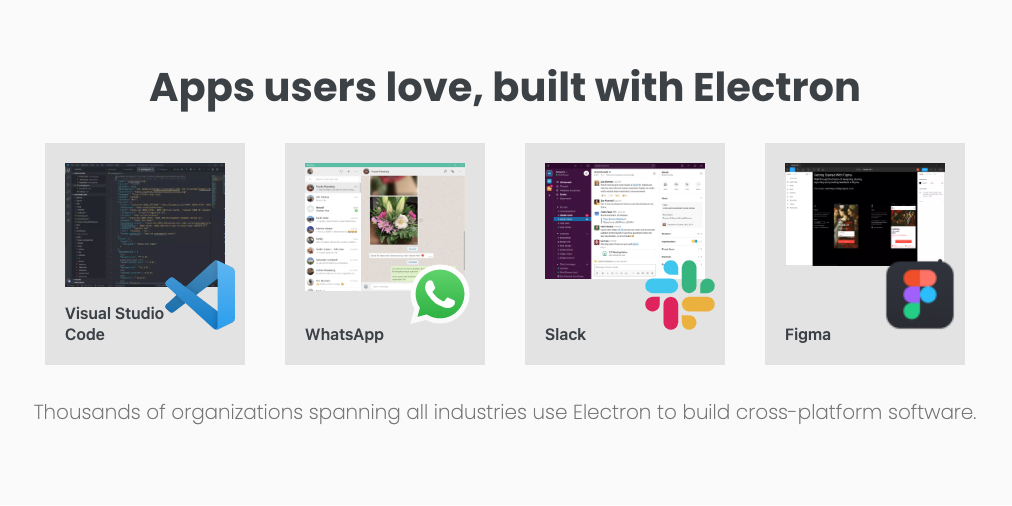 Apps users love, built with Electron
